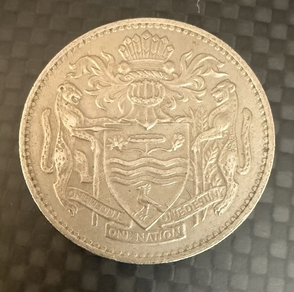 1967 Guyana 50 Cents Coin