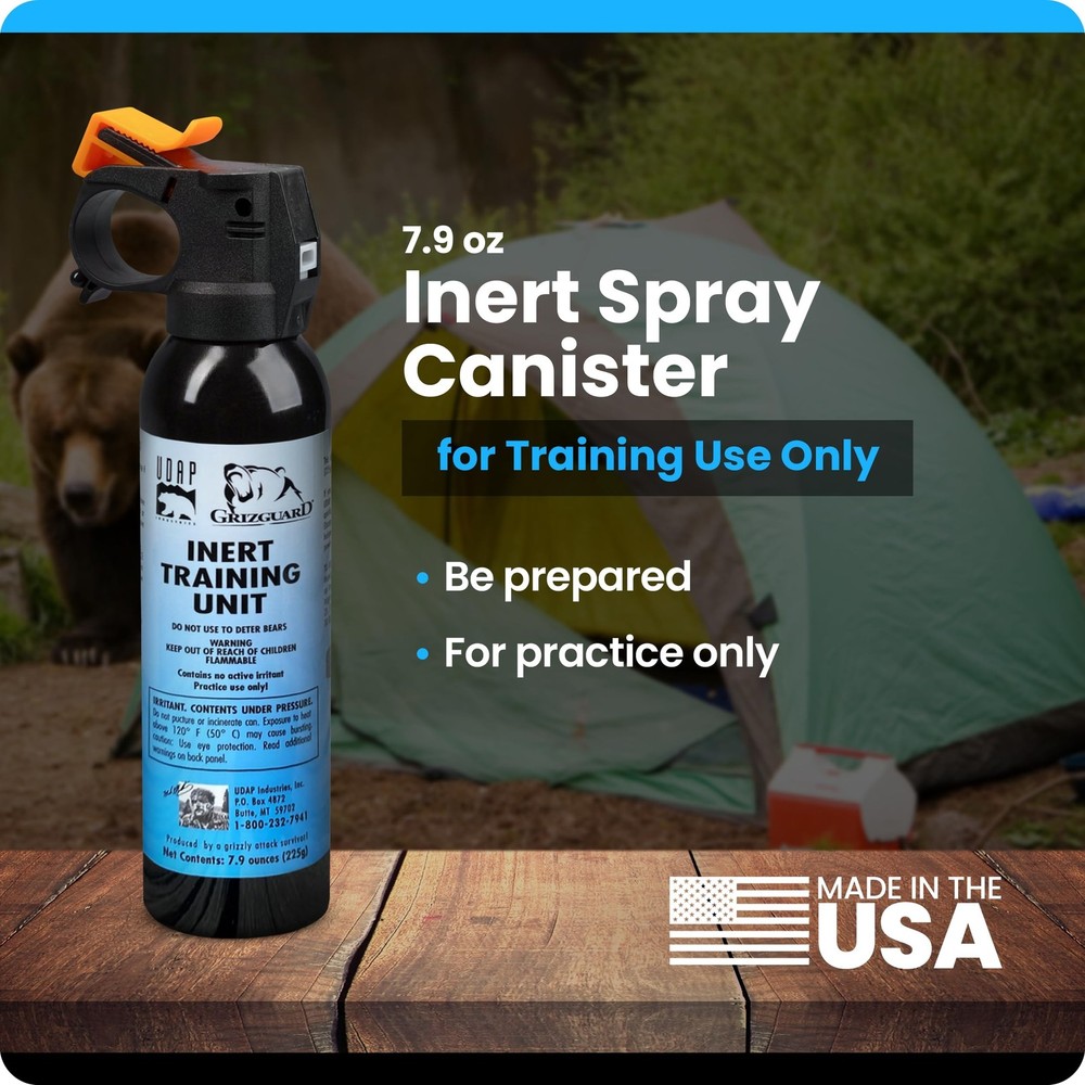 UDAP/Griz Guard Inert Training Unit - Practice Bear Spray Canister, No Active...