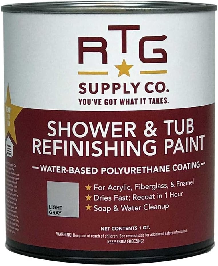 RTG Shower & Tub Refinishing Paint Quart - Easy Application