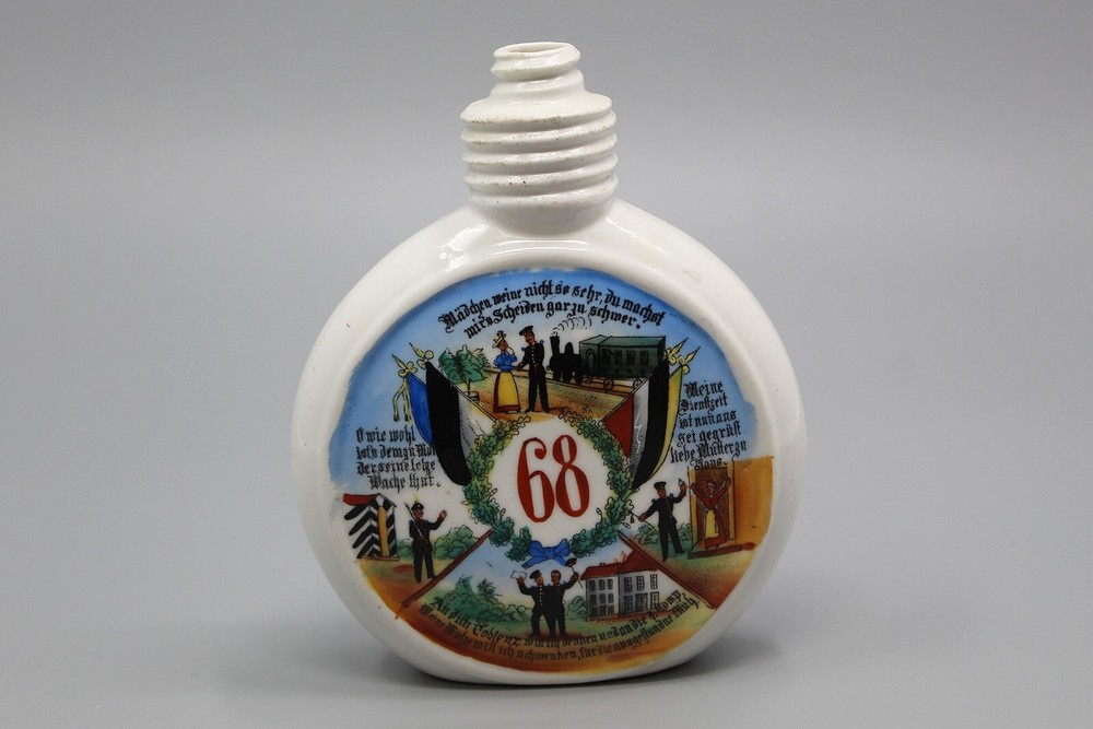 Imperial German 68th Regiment Flask . IMM120