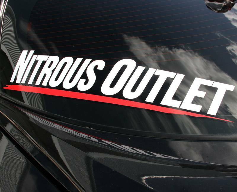Nitrous Outlet Underline Sticker 24"x4.5" (White)