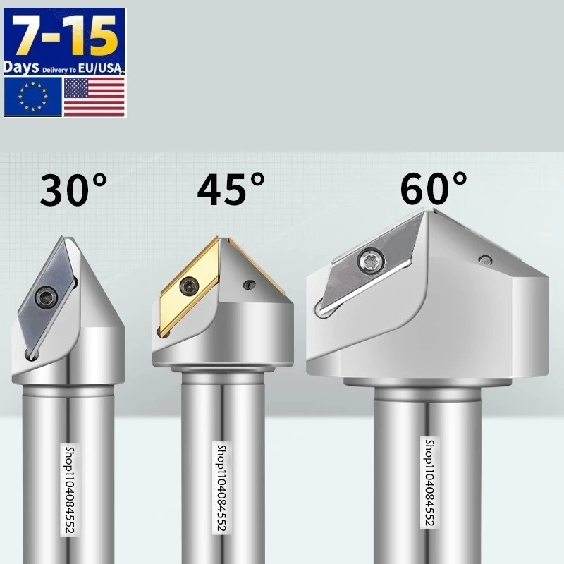 CNC Chamfering Tool Holder ECC17005, ECC31005 15°- 60° Milling Cutter XCET310404