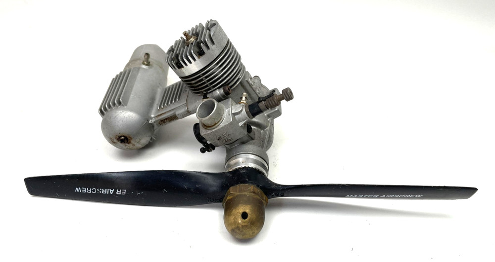 OS Engines Max 40 SF Nitro RC Airplane Engine with Muffler Untested