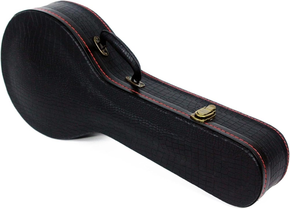 Mandolin Hard Case, A-Style Mandolin Case, Crocodile Pattern Leather