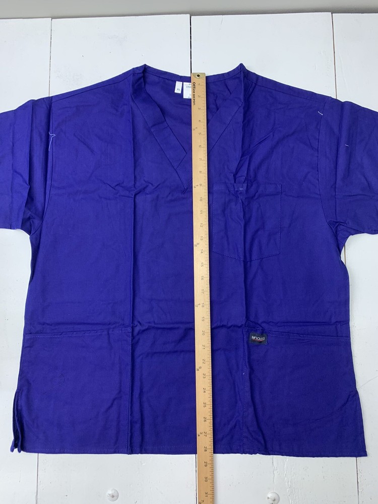 RMF Blue 6 Pcoket Scrub Set Size XL New