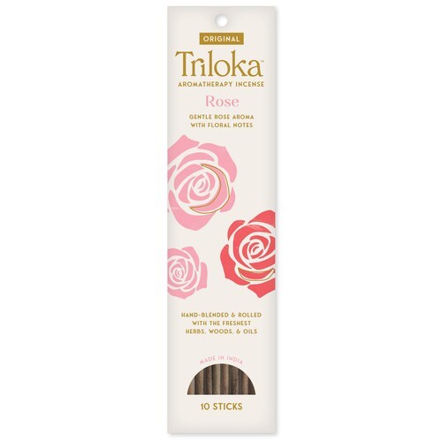 Triloka Original Aromatherapy Incense - ROSE - 10 Sticks