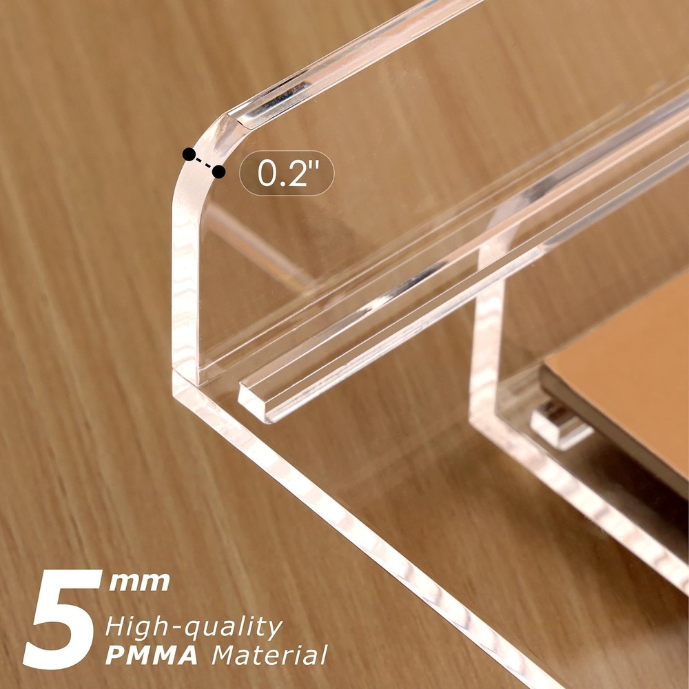 2 Pack- Stackable Paper Letter Tray, A4 File Tray Desk Organizer, Acrylic Des...