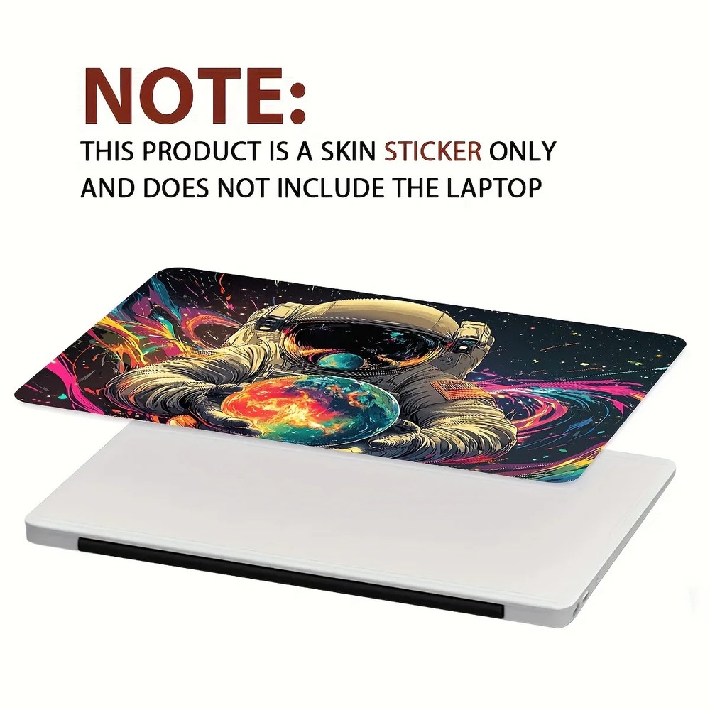 2pc Astronaut Notebook Art Decal Vivid Space Design Waterproof Scratch Resistant