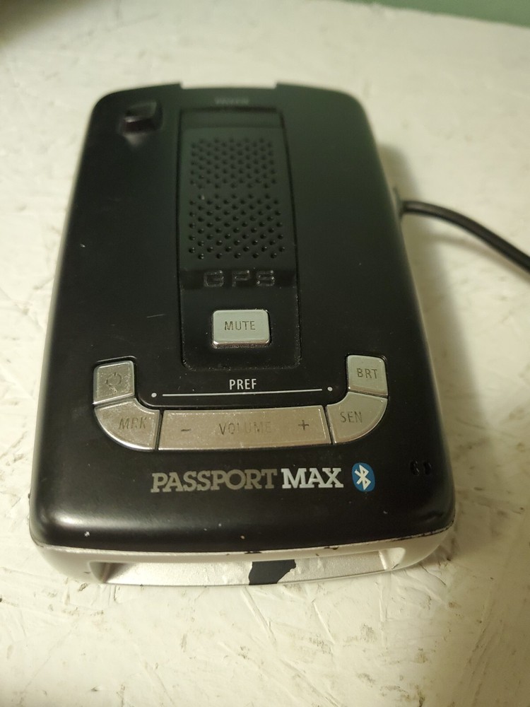 Escort Passport Max Bluetooth Radar Detector GPS W/ Power Cord