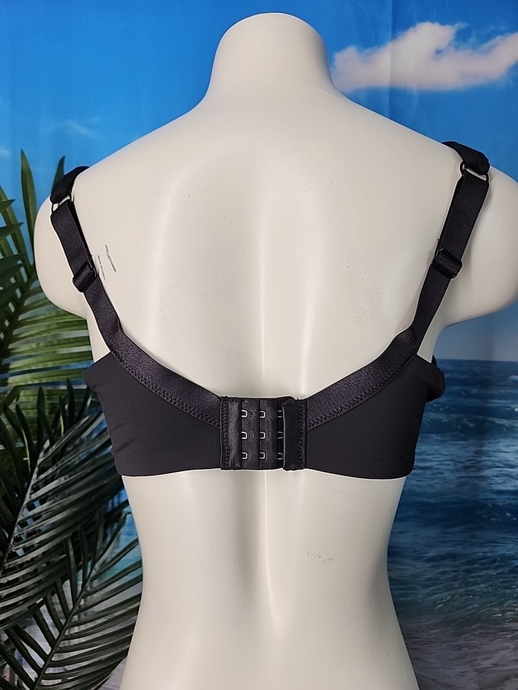 UNDEROUTFIT Ultimate Coverage Bra Underwire Adjustable Straps 38B Black