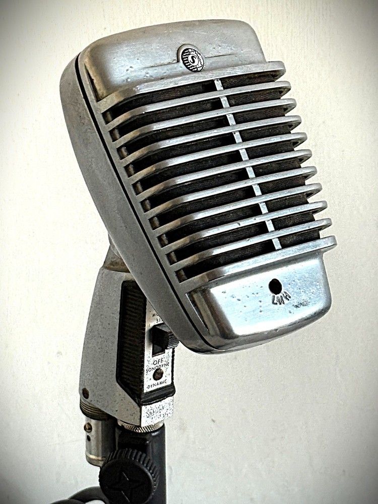 Vintage 1970's Shure 51S Sonodyne Dynamic Microphone, original element, working