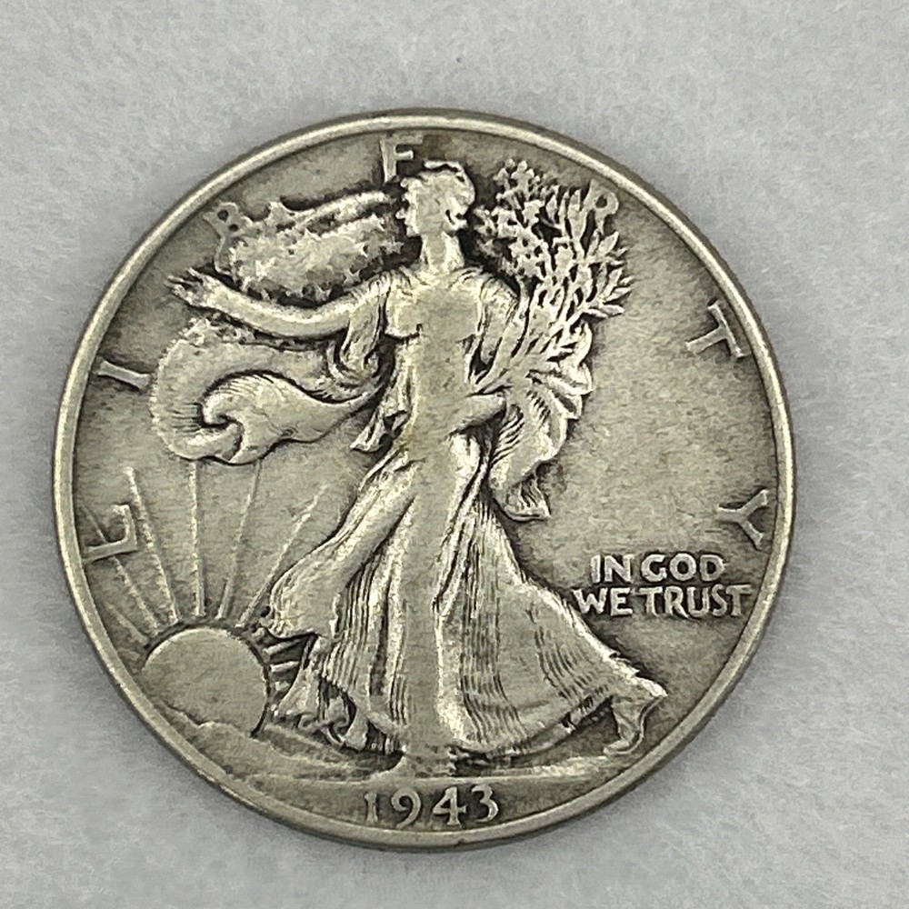 1943 P Walking Liberty Half Dollar 50 cent 90% silver