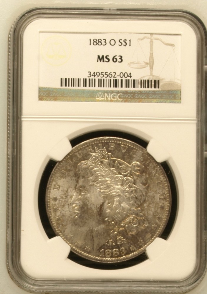 1883 O Morgan Silver Dollar NGC MS-63