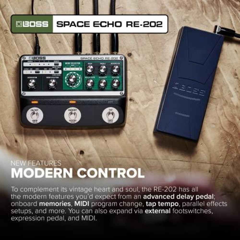 Boss RE-202 Space Echo Guitar Effects Pedal New