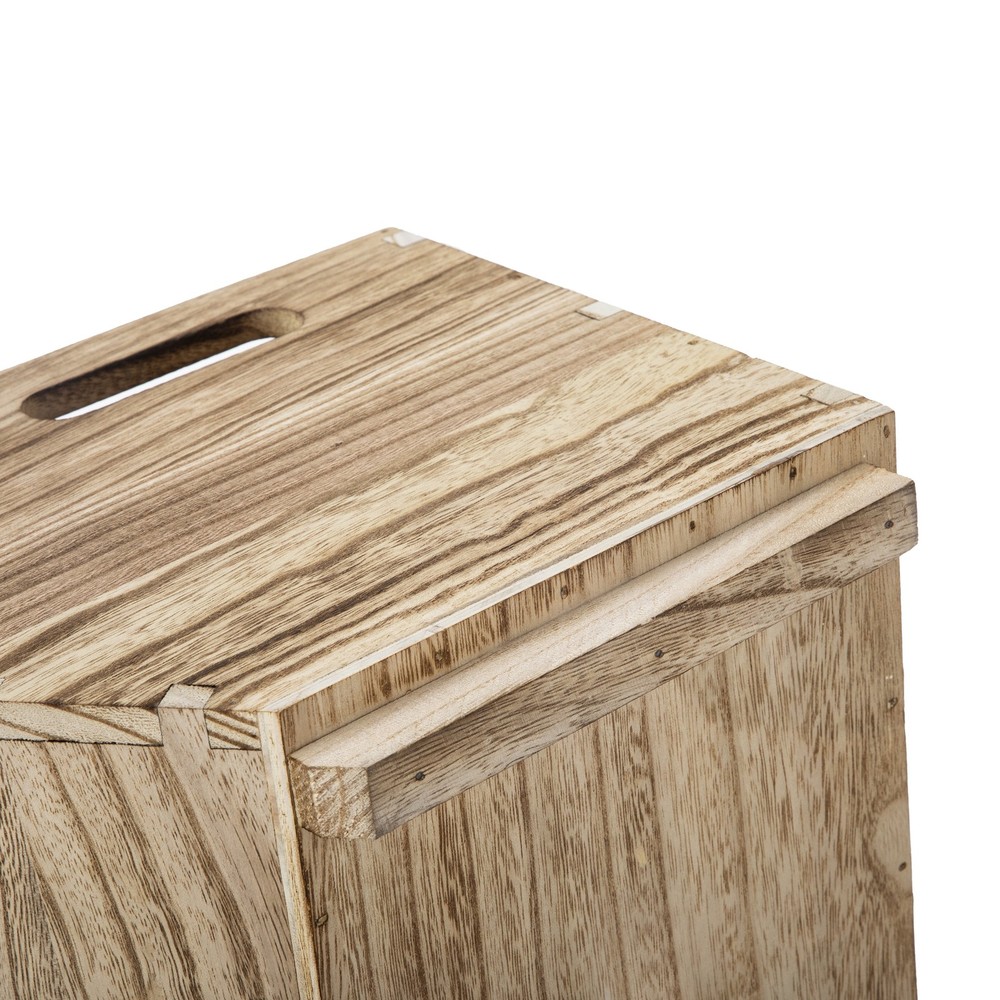 Better Homes & Gardens Natural Wood Stacking Open Front Decorative Storage Bins