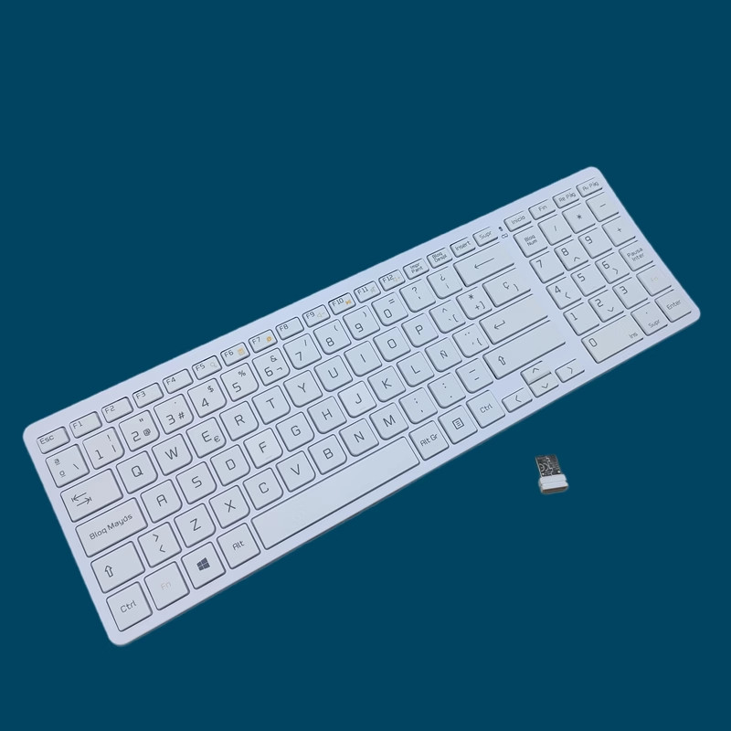 Spanish layout white wireless keyboard for LG