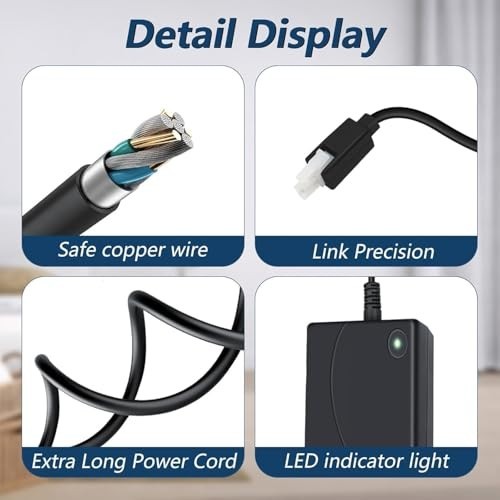Adjustable Bed Base Power Supply Adapter Kit for Electric Recliners - 3 Piece Co