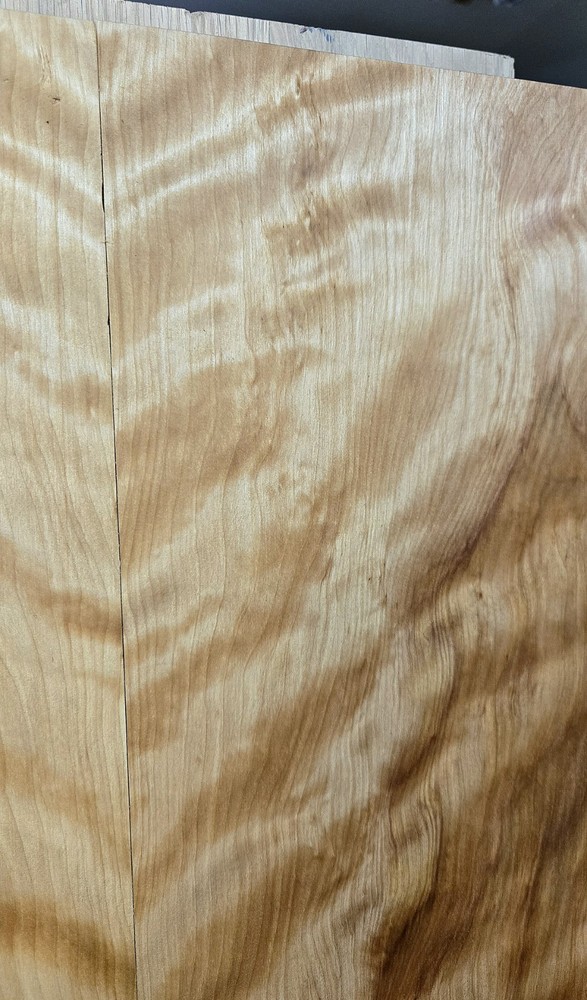 Flame Birch Wood Acoustic Guitar Back And Side Set