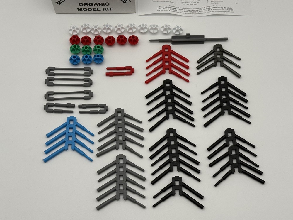 Molecular Visions Organic Chemistry Flexible Model Kit. Darling Models