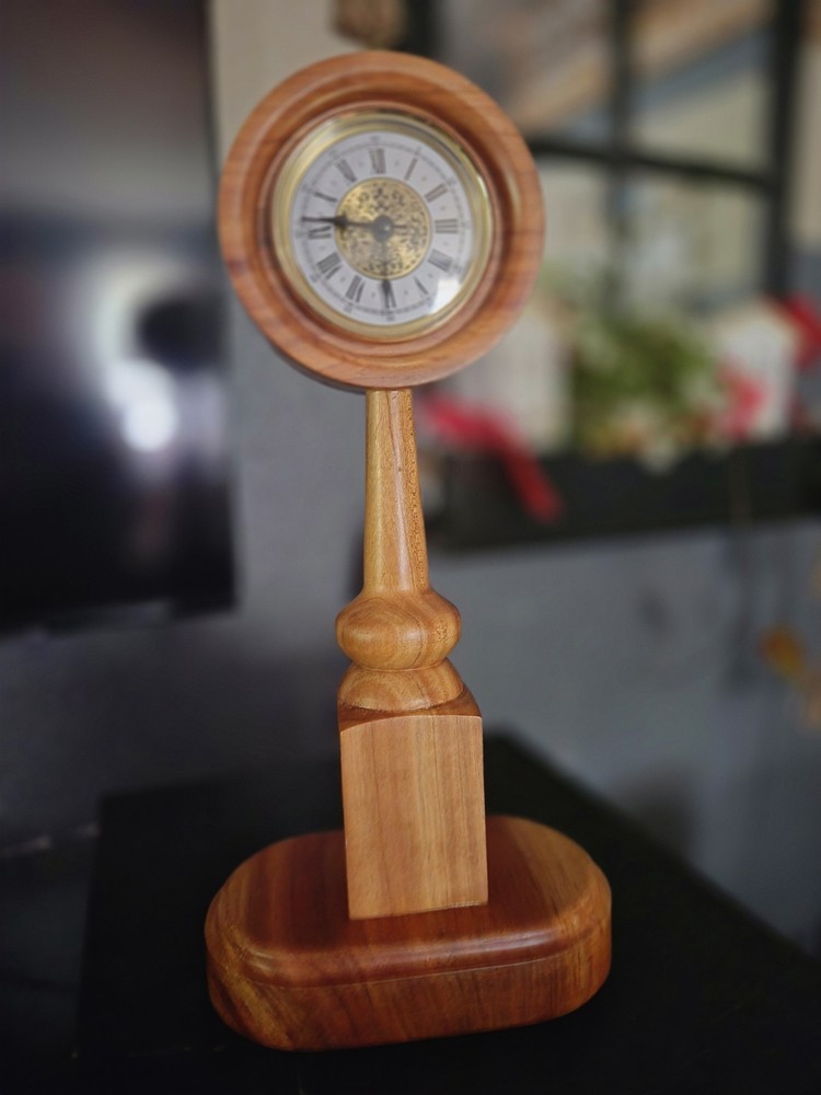 Wooden Primex Table Clock Battery Operated