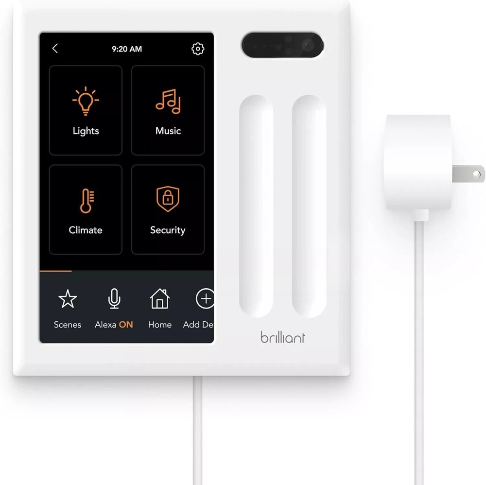 New Brilliant Smart Home Control Panel 2-Switch Plug-In Model Low Voltage $450