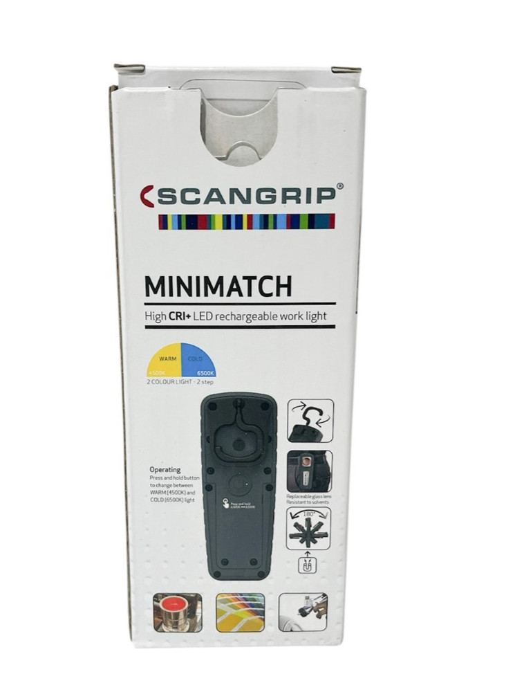 ScanGrip MiniMatch Auto Detailing LED Light - Scan Grip Rechargeable Hand Held