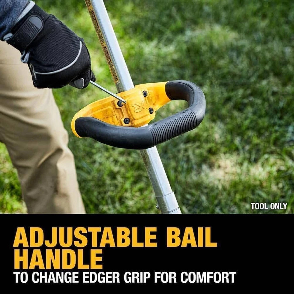 DEWALT 20V MAX Cordless Lawn Edger - 7.5" Cut Width, 2" Depth, Brushless Motor