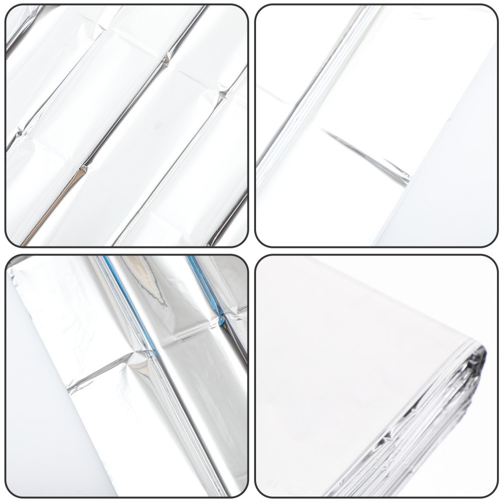 2 Pcs Emergency Double-sided Blanket Thermal Insulation Survival Camping