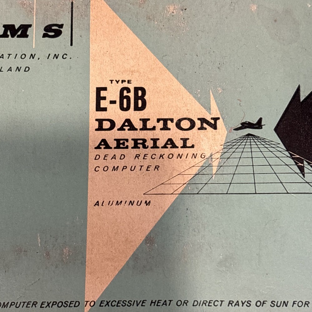 Weeks System Of Navigation Dalton Dead Reckoning Computer Type E-6B E-10
