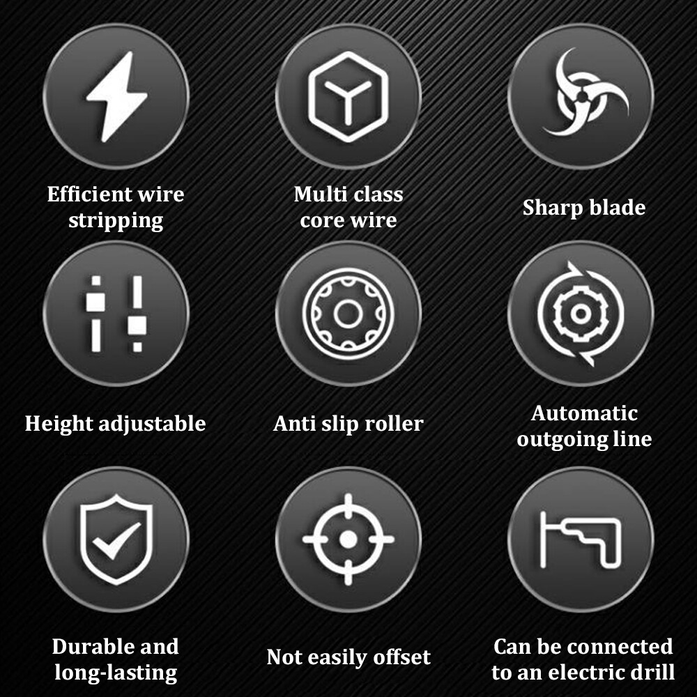 Manual Electric Wire Stripping Machine Cable Stripper Crank Scrap Copper Cutter