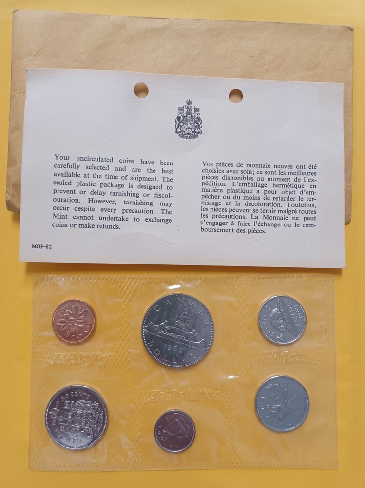 1969 Canada Prooflike Mint Set with Original Packaging OGP