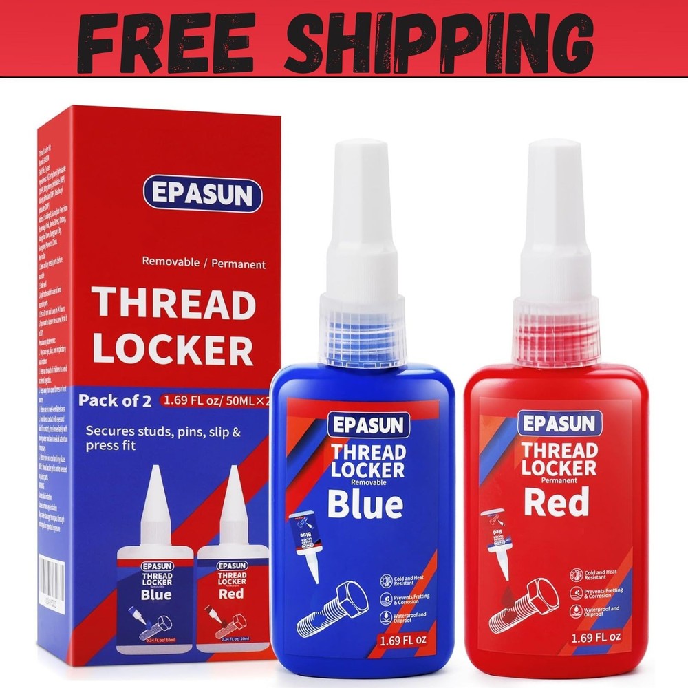 ThreadLocker 242 and 271, Thread Lock Medium and High Strength Lock Tight & Seal