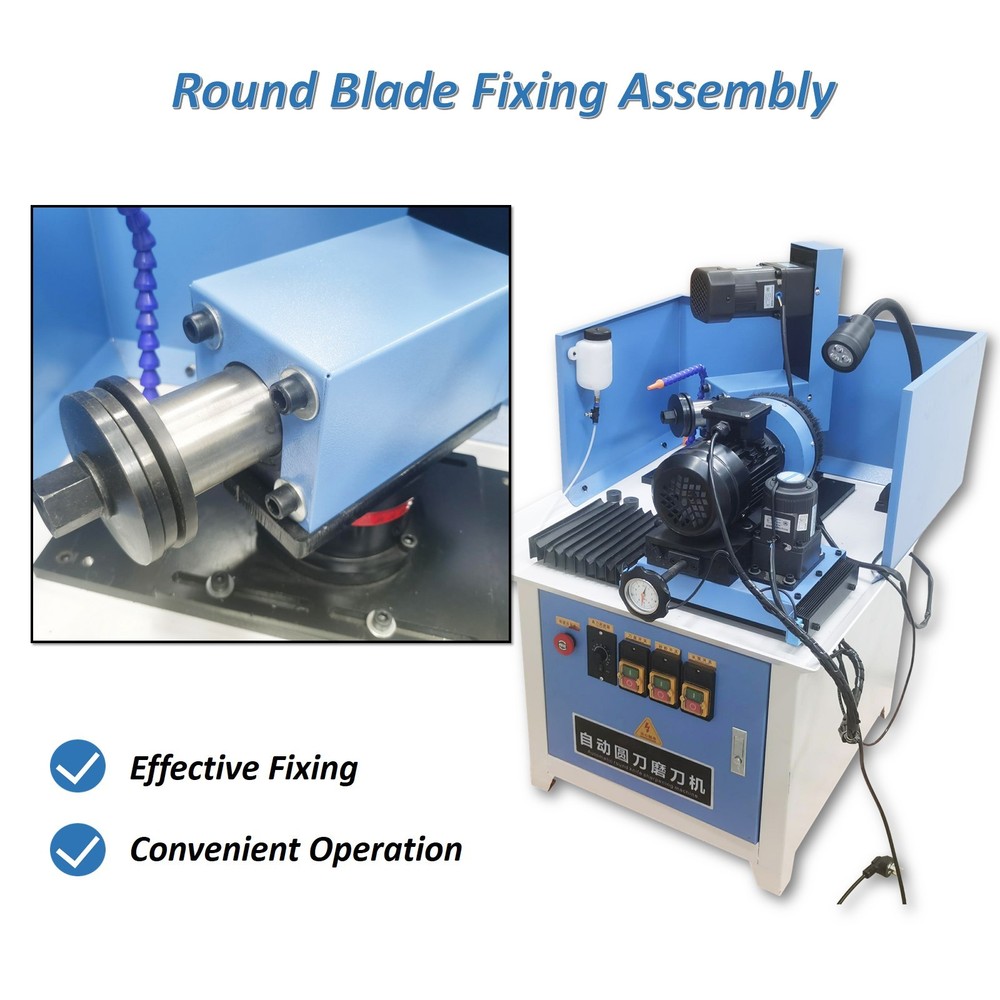 Automatic Round Blade Precision Sharpening Machine w Lamp and Emergency Switch