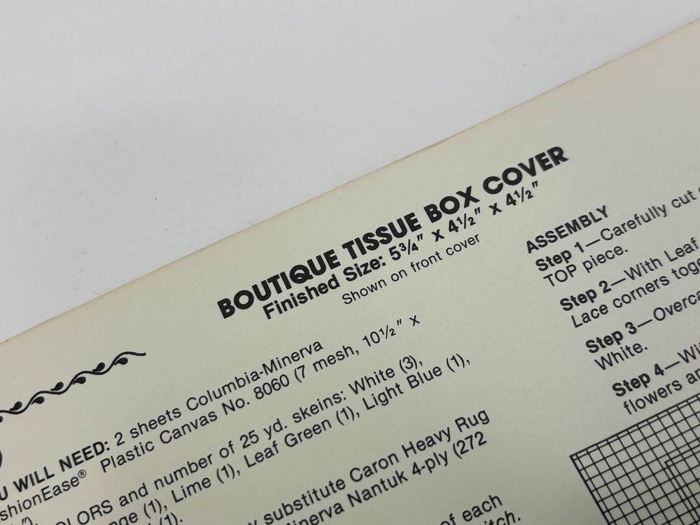 Columbia-Minerva Plastic Canvas Chart Kitchen Accessory Ideas