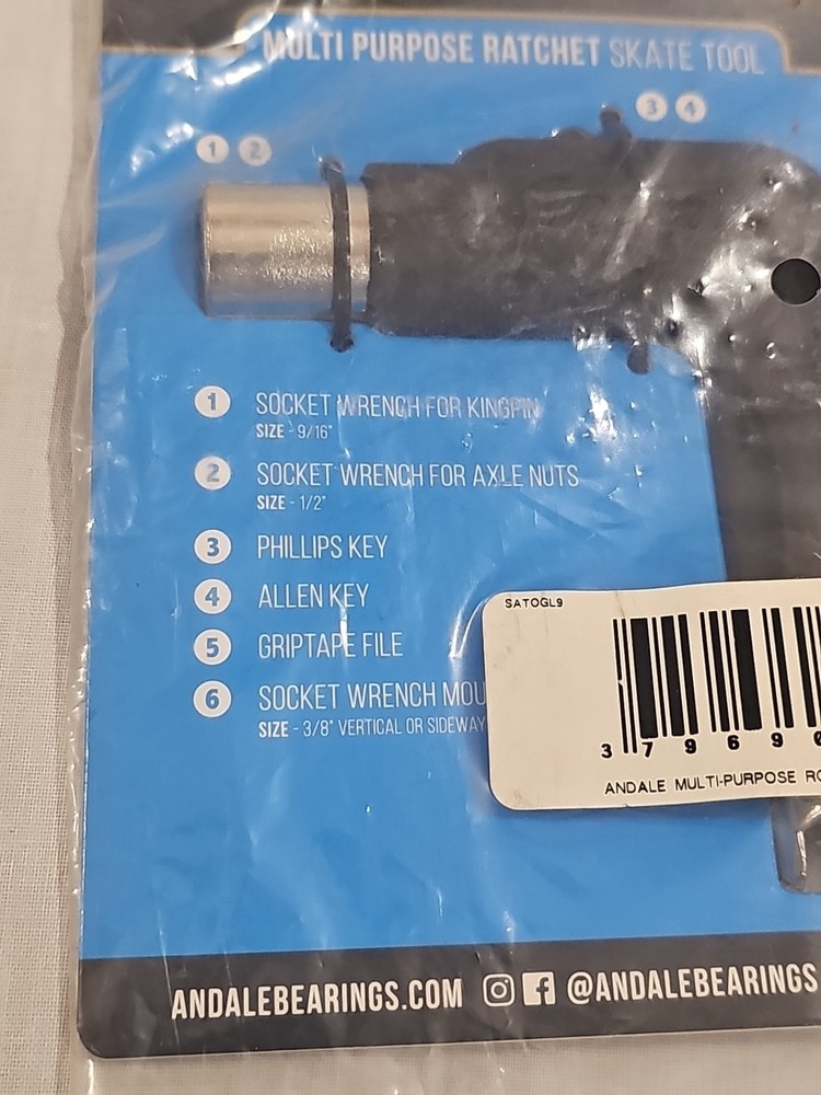 *NEW* Andale Multi Purpose Ratchet Skate Tool- Black