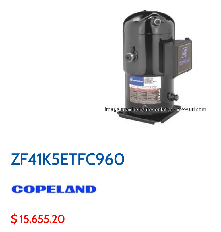 Copeland scroll compressor ZF41K5E-TFC-960