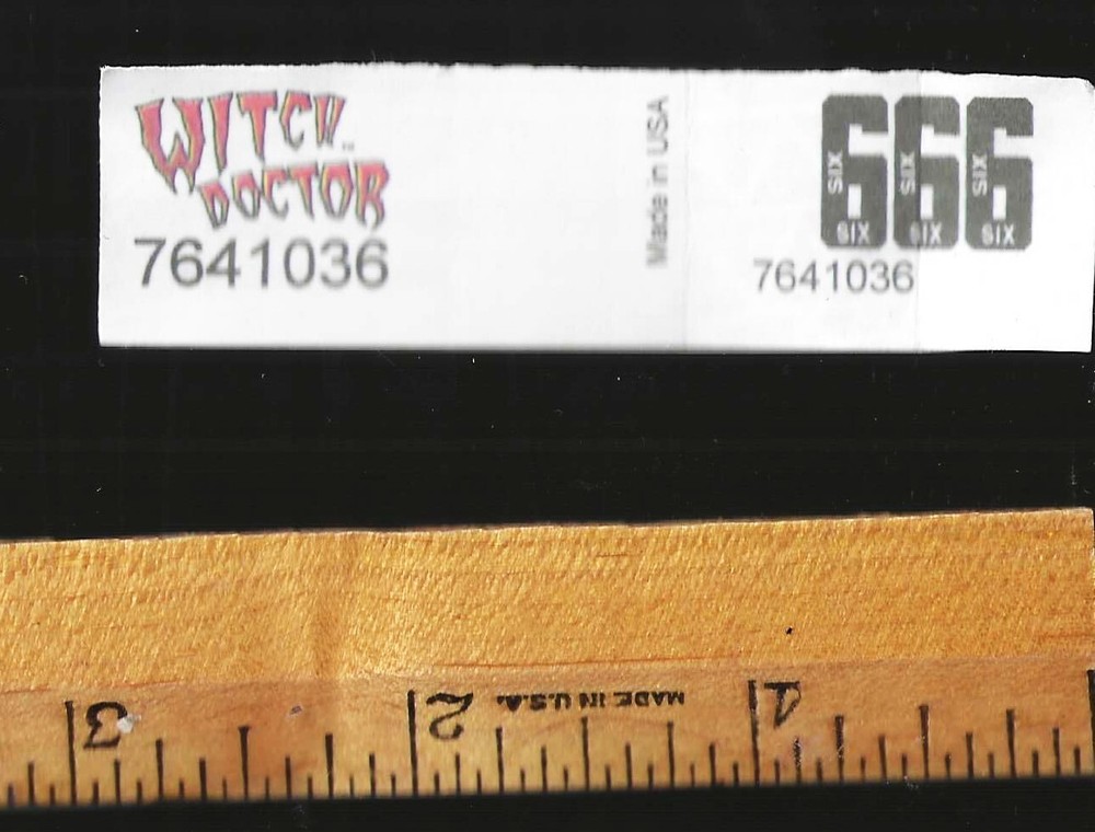 Used pull ticket Witch Doctor- 666 - Instant Tabs