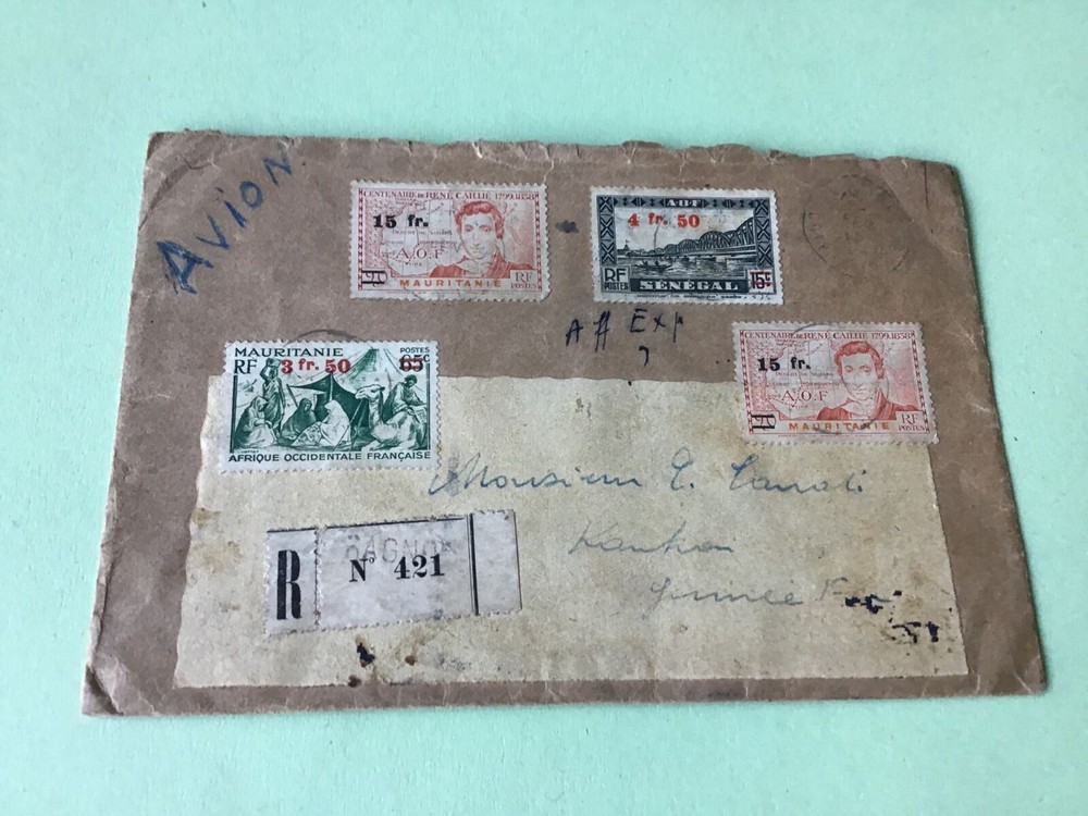 Senegal Mauritanie   stamps cover Ref R22469