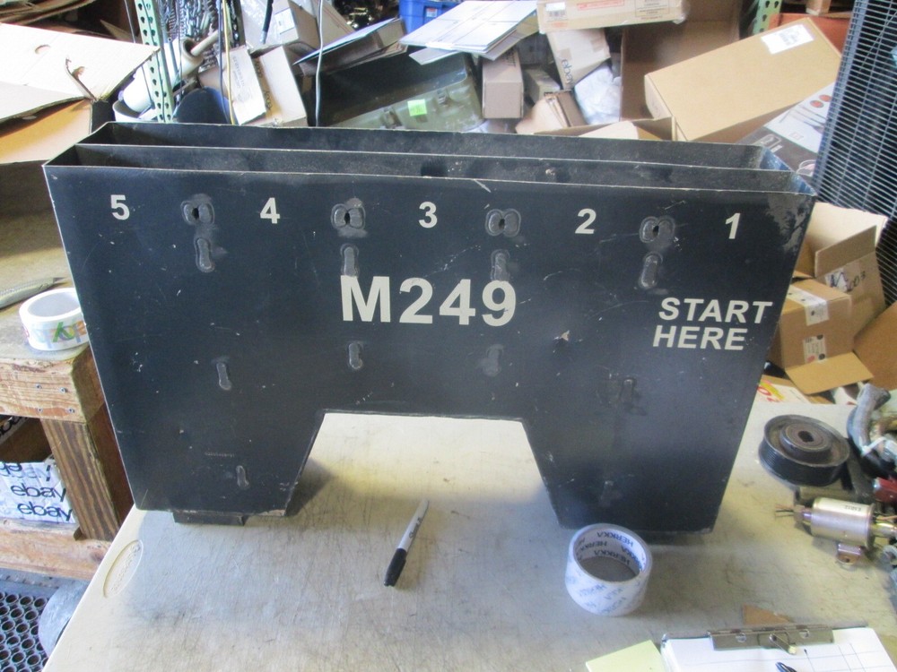 Used SAW/GPMG Coax Ammo Can Insert, CROWS 7.62 and 5.56 belted, Minor Dings-UFIX