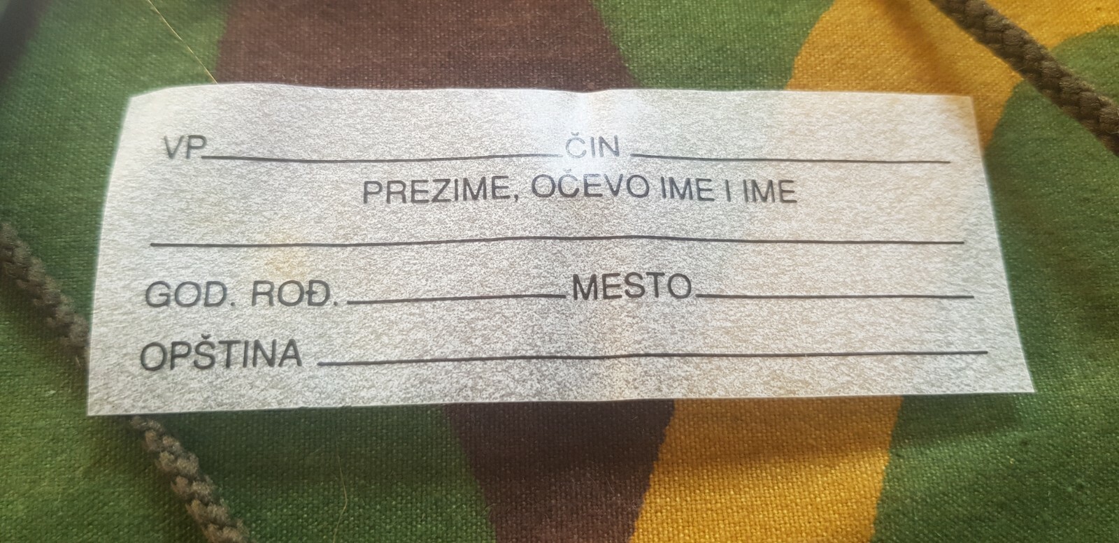 YUGOSLAVIA ARMY AUTHENTIC DOG TAGS YUGOSLAV PEOPLES ARMY JNA