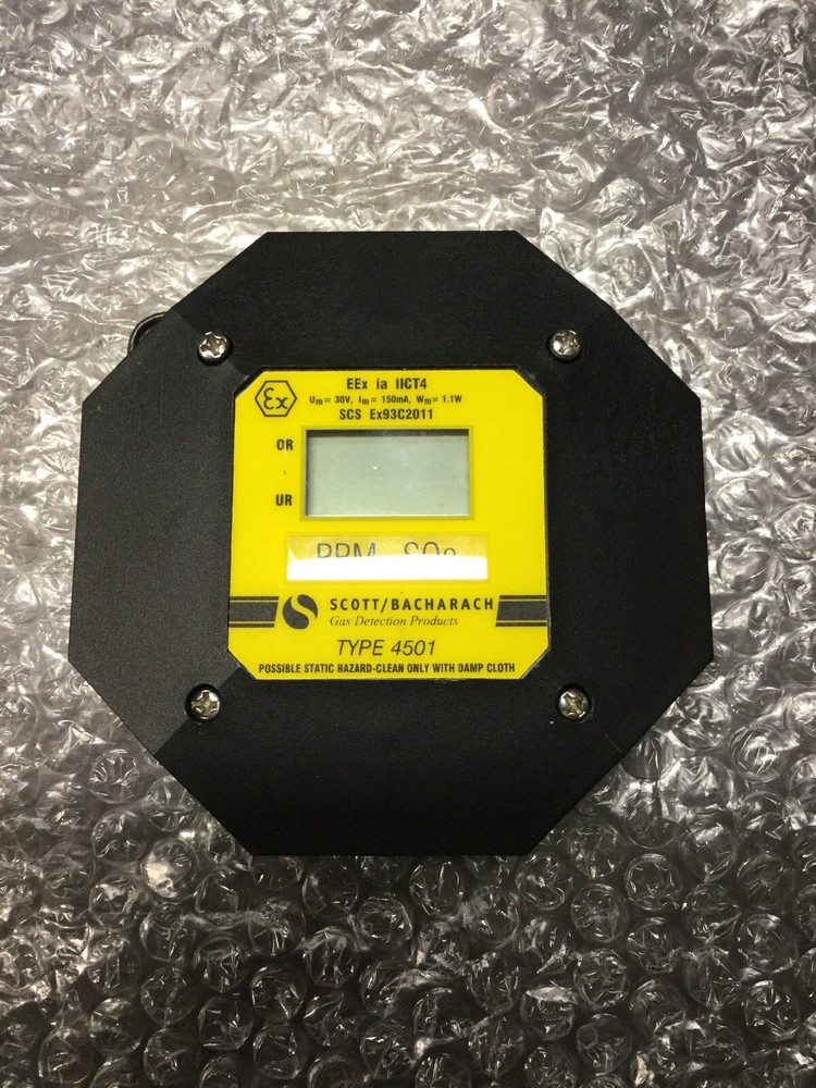 PRE-OWNED, SCOTT/BACHARACH, TYPE 4501, GAS DETECTOR, INTERFACE ONLY. (13J-1)