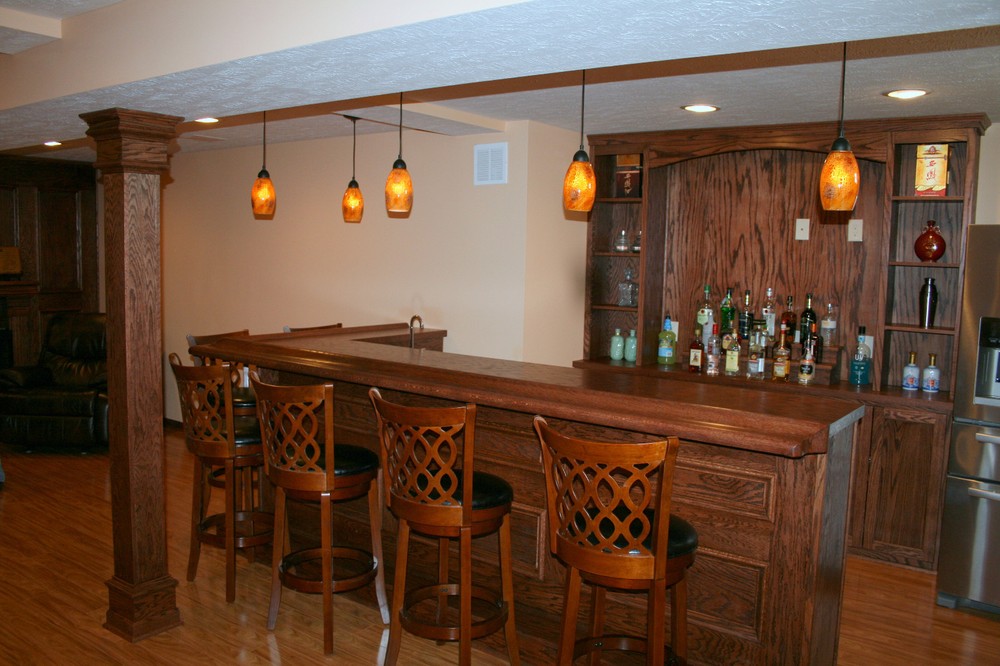 Custom Built Home Bar - Basement Pub