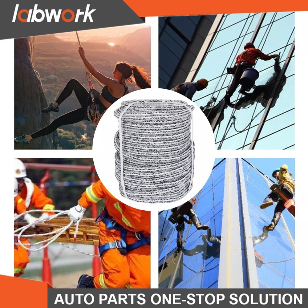 Labwork 5/8" × 200' 24 Strand Braid Polyester Rope Arborist Tree Rope