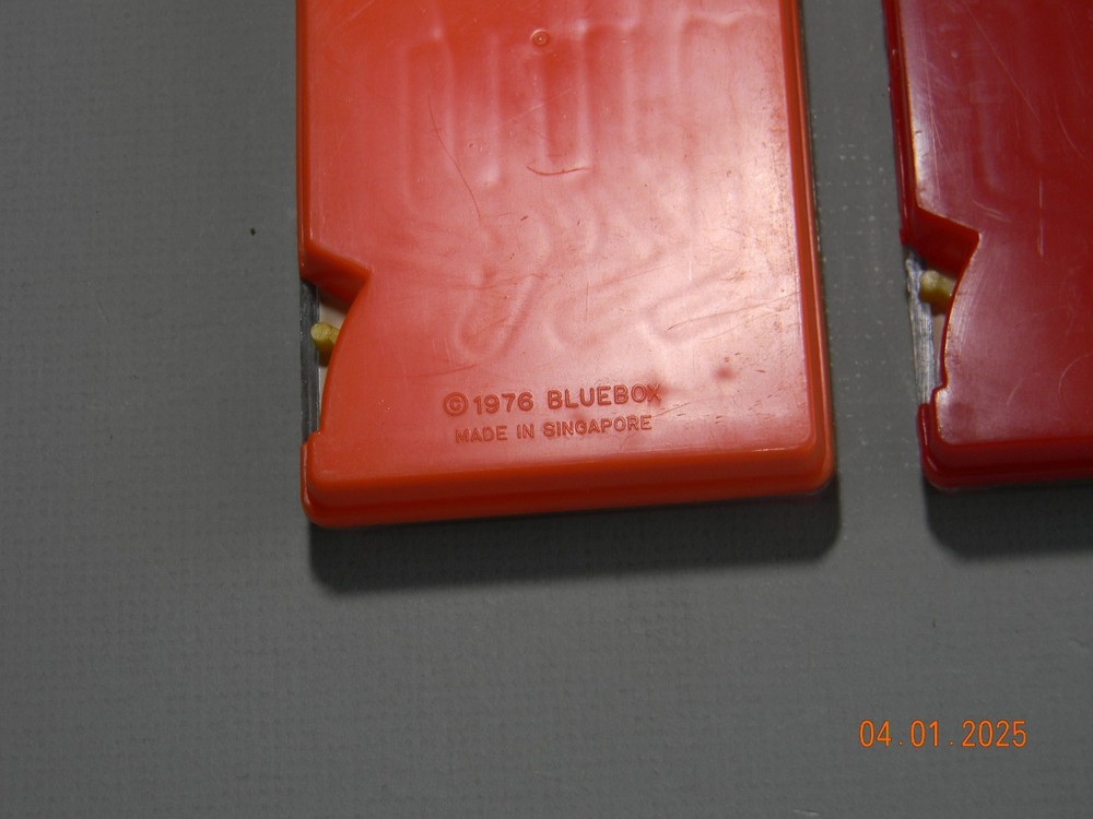 Pair Handheld Mini Pocket Games 1976 Bluebox
