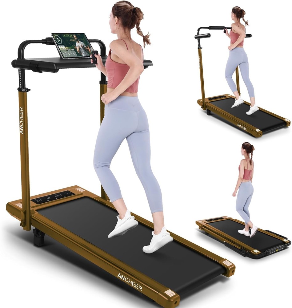 Treadmill %/15% Incline, Folding Walking Pad with Handle Bar,