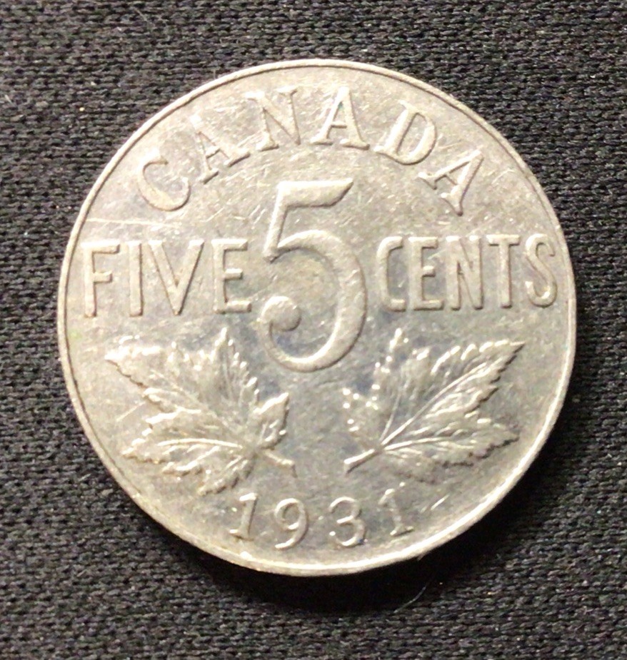 1931 Canada 5 Cents! ENN Coins