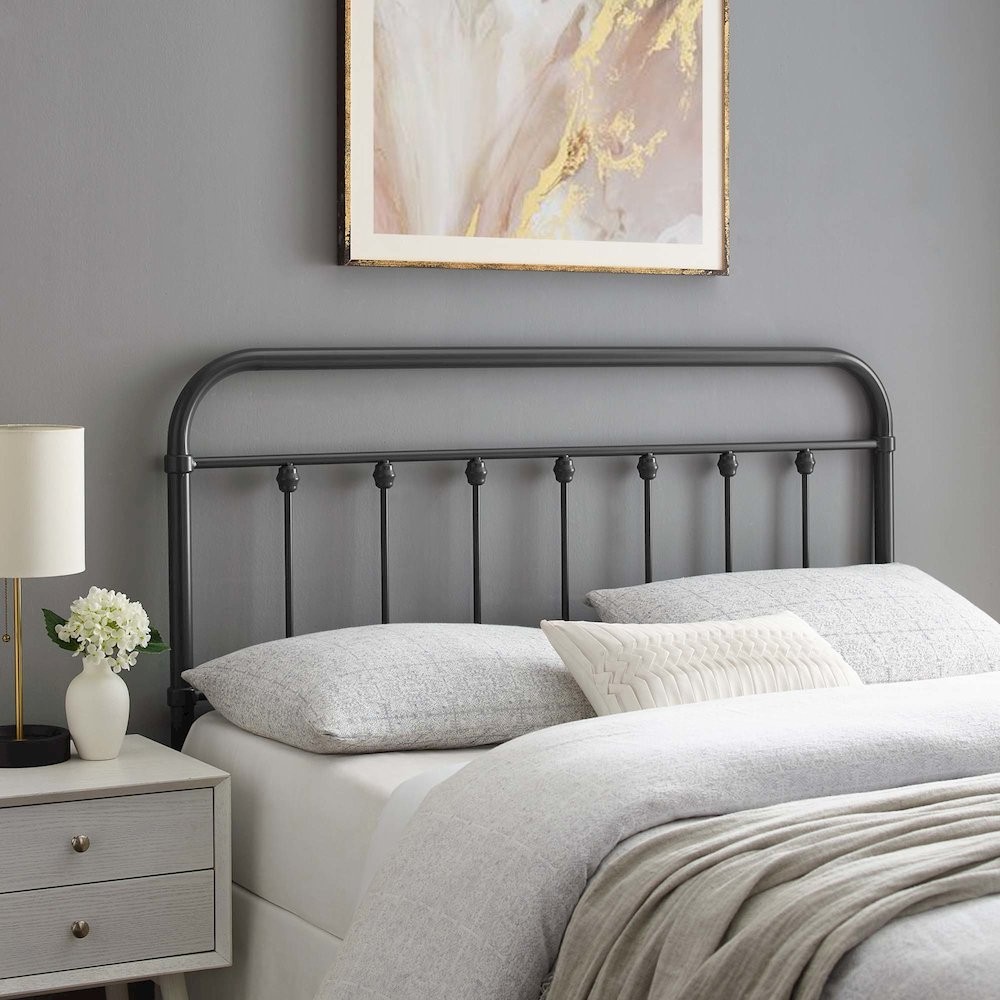 Sage Metal King Headboard