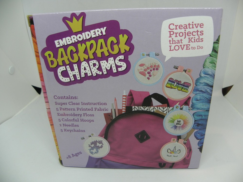 Embroidery Backpack Charms Craft Kit NEW