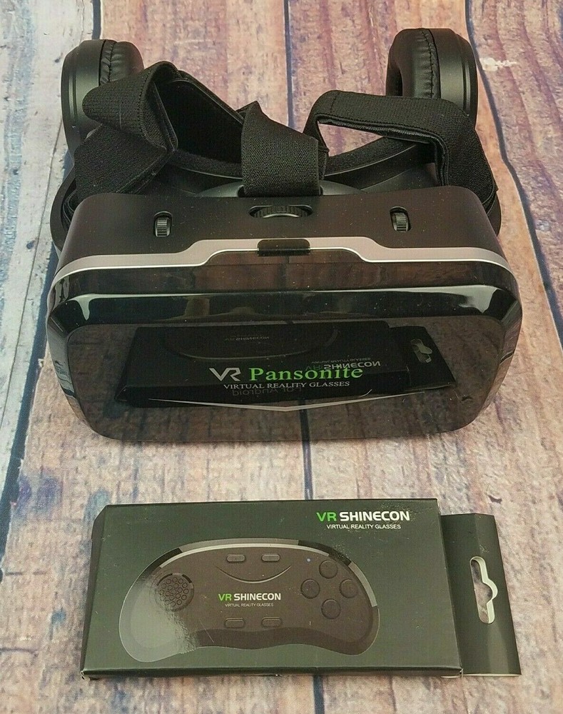 2018 Upgrade Version Pansonite VR Headset with Remote Controller 3D Virtual