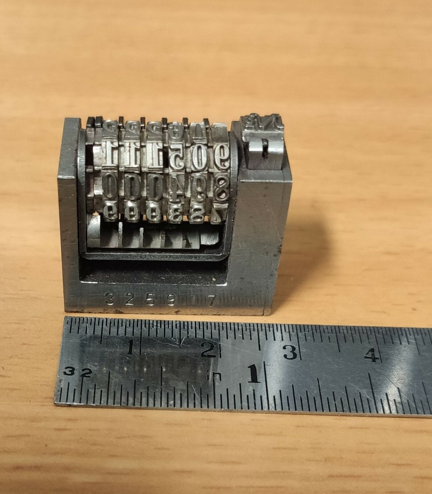 DOLD Tuttlinger Letterpress Rotary Numbering Machine 6 digits Heidelberg